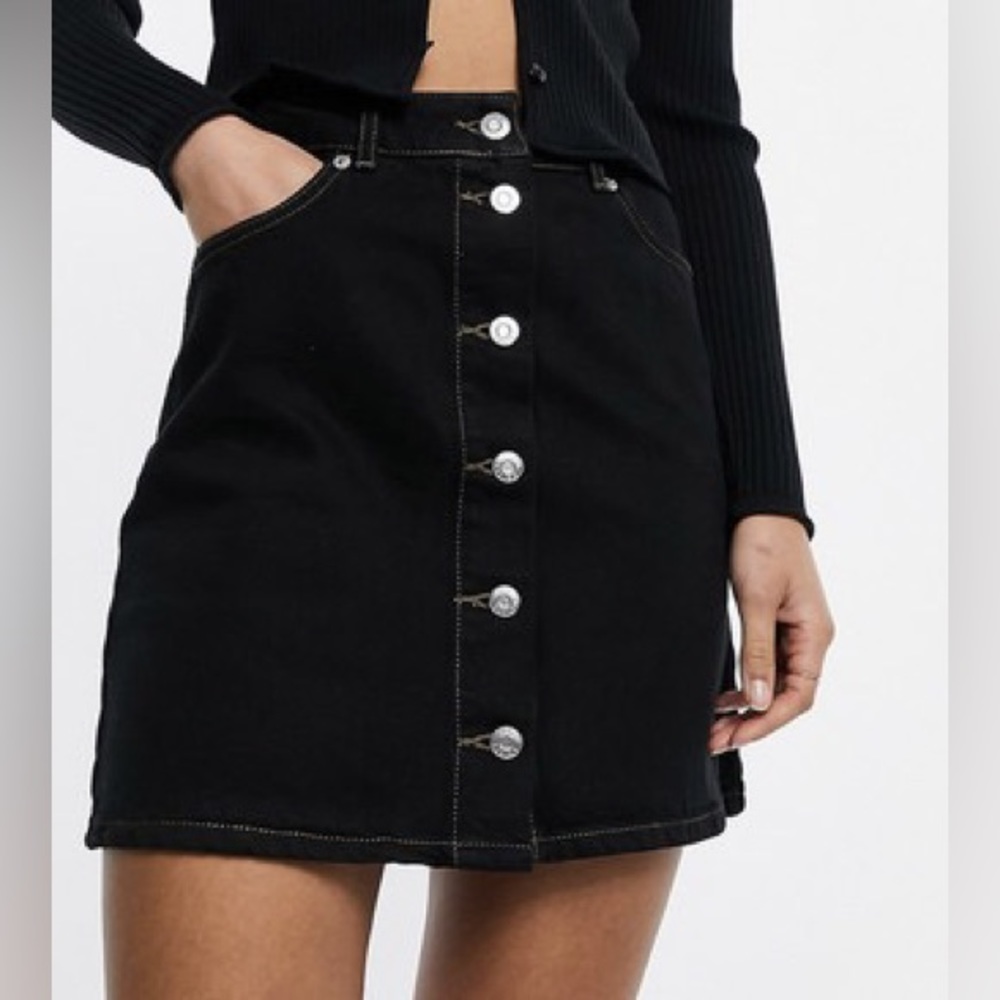 Tall denim skirt
